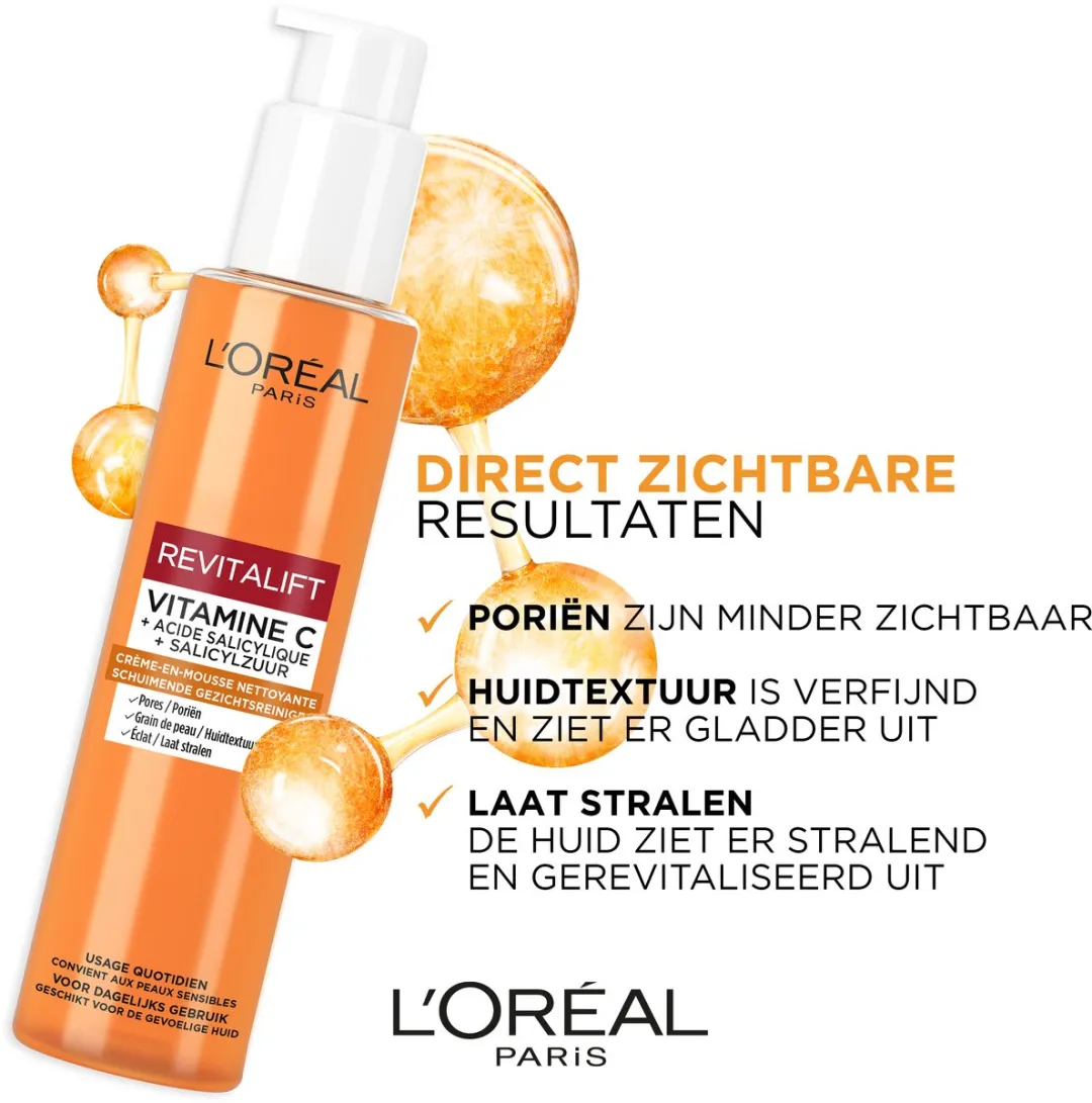 L'Oréal Paris Revitalift Schuimende Reinigingscrème 150ml