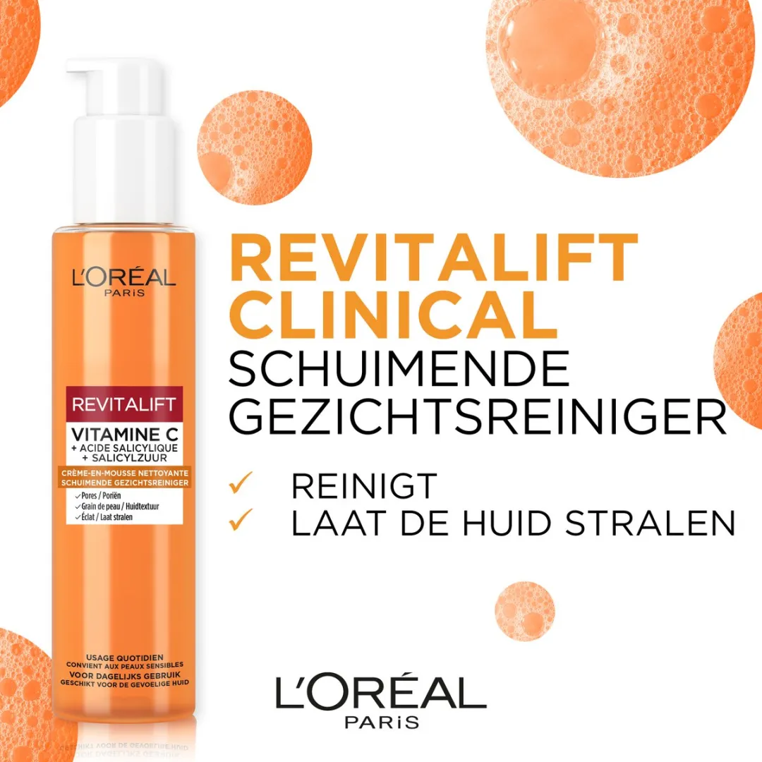 L'Oréal Paris Revitalift Schuimende Reinigingscrème 150ml
