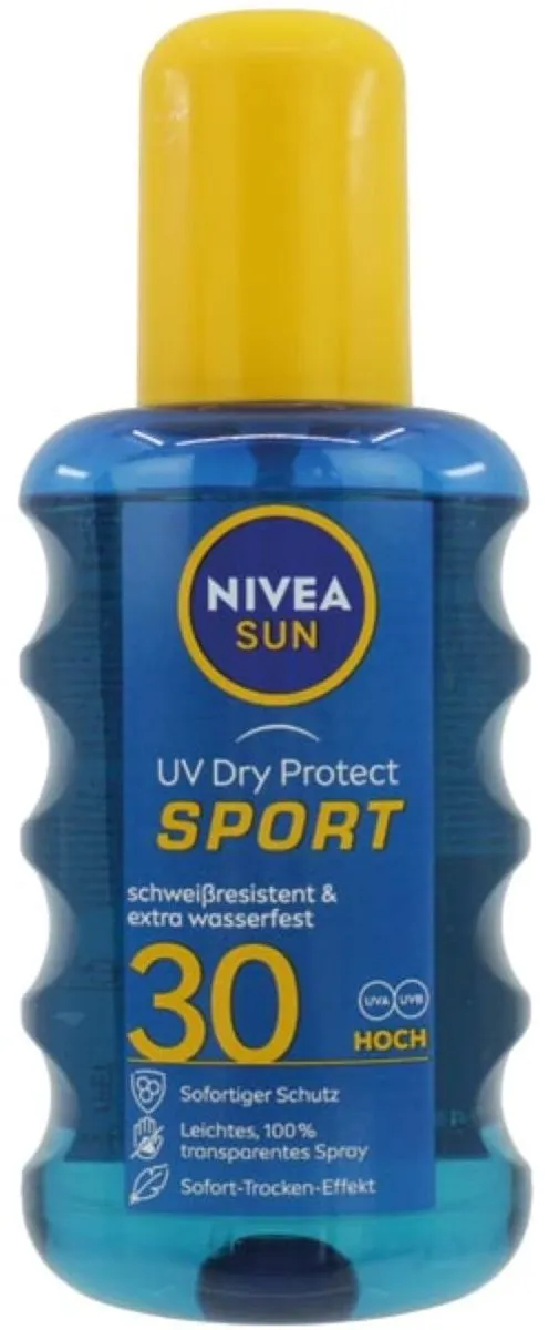 NIVEA SUN UV Dry Protect Sport Zonnebrandspray SPF 30 - 3x200ml