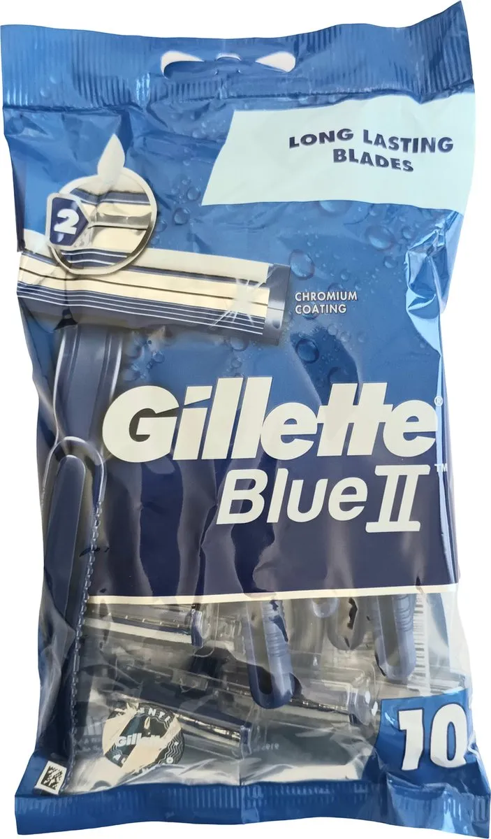 Gillette Blue II Wegwerpscheermesjes – 10 Stuks - afbeelding 6 van 6