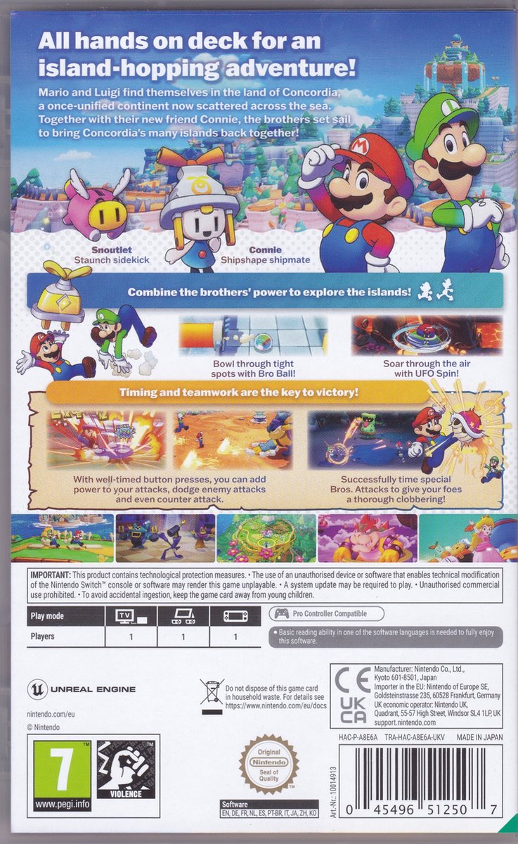 Mario Luigi Brothership Switch