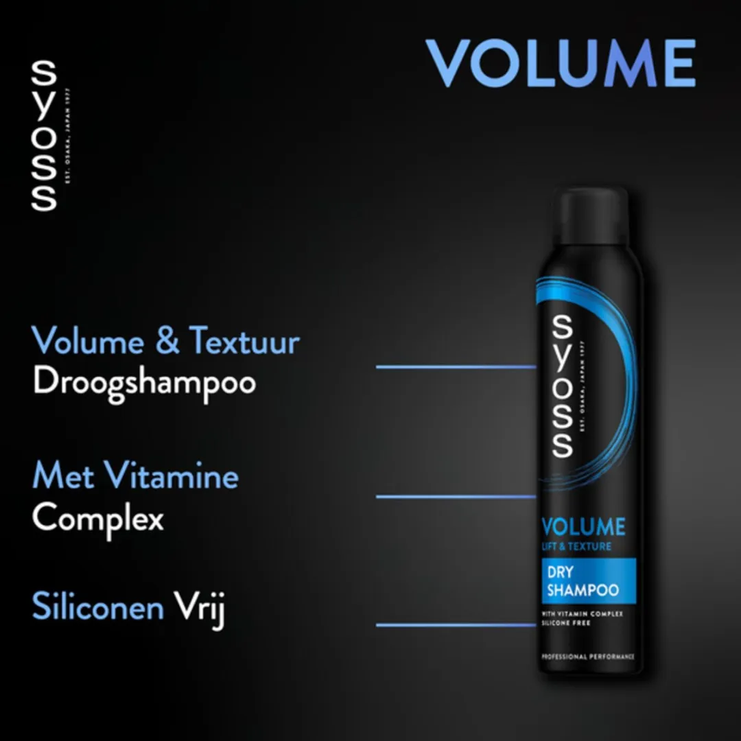 Syoss Volume Droogshampoo 200ml - 6 Stuks