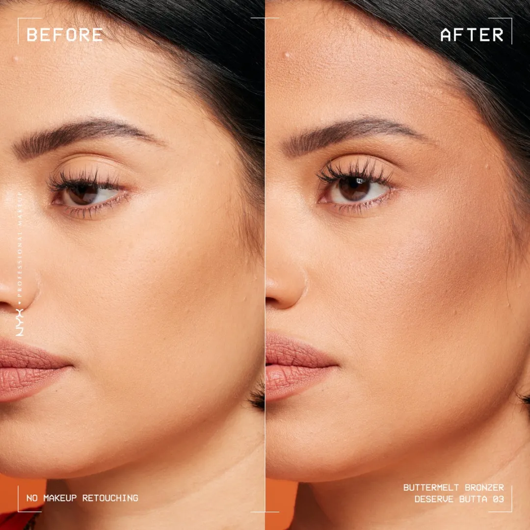 NYX Professional Makeup Buttermelt Bronzer Deserve Butta - 5g - afbeelding 6 van 6