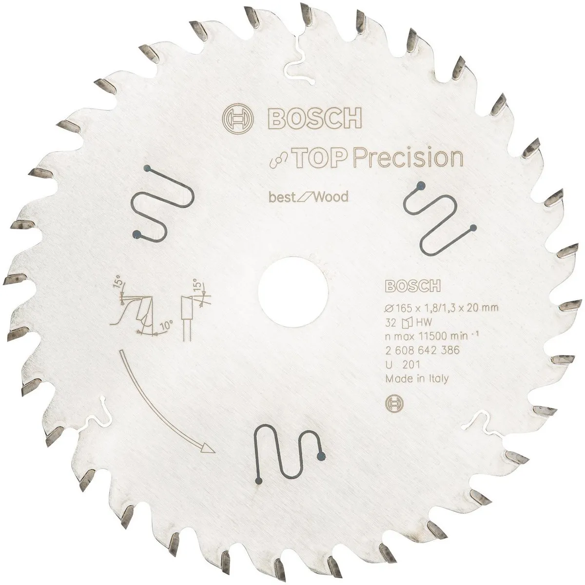 Bosch Professional Cirkelzaagblad Top Wood 165mm