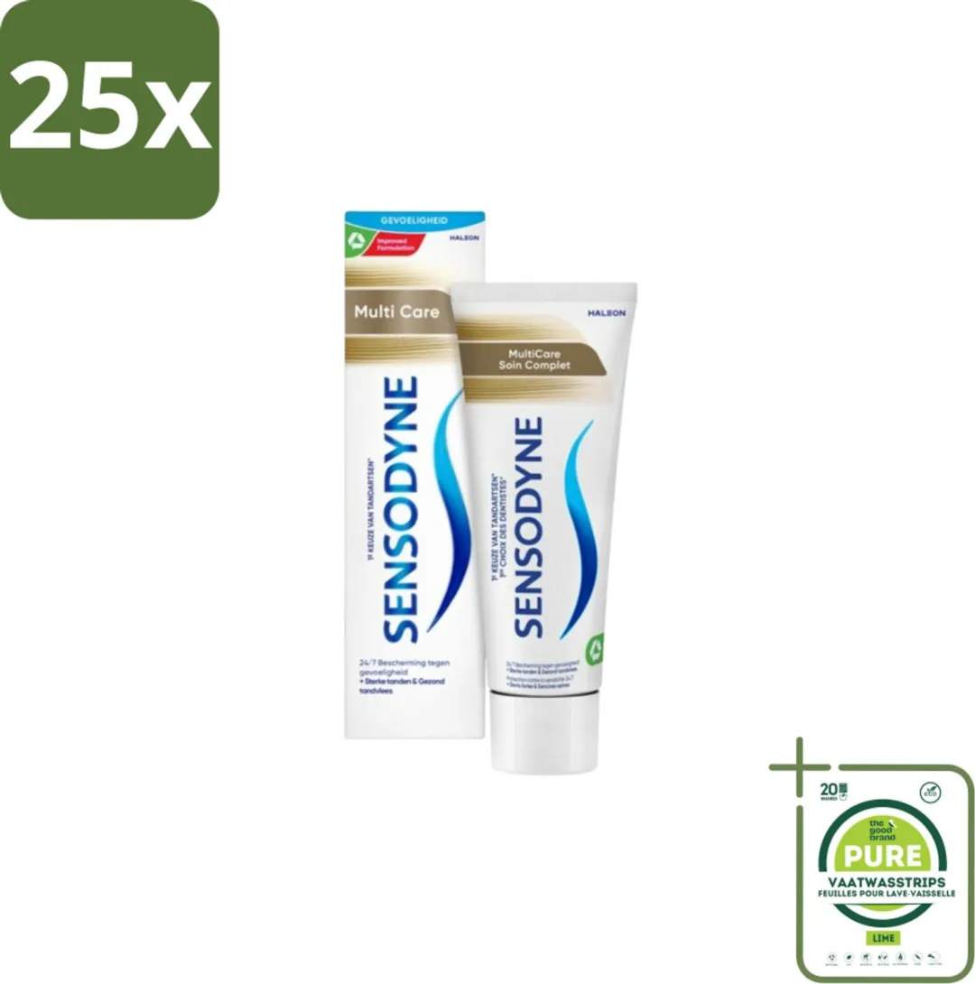 Sensodyne MultiCare Tandpasta 75ml - 25 Stuks