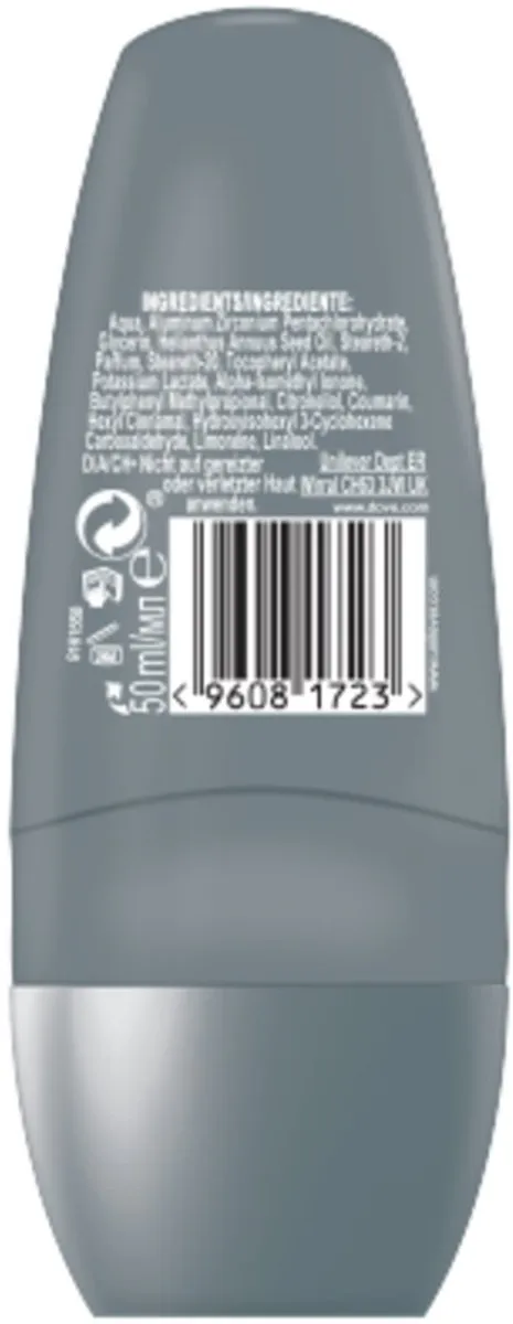 Dove Men+Care Invisible Dry Deodorant Roller 50ml
