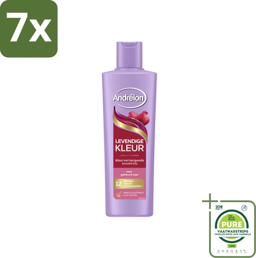 Andrélon Levendige Kleur Shampoo 250ml - 7 Stuks