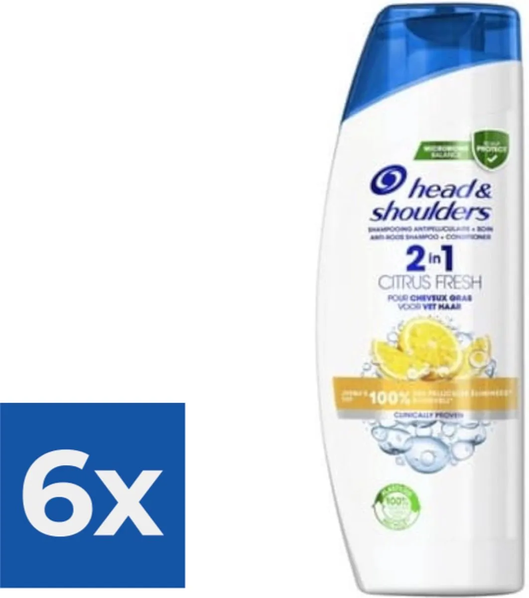 Head & Shoulders Shampoo Citrus Fresh 2in1 - 6x270ml