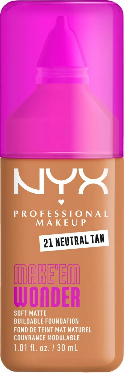 NYX Make 'EM Wonder Foundation Neutral Tan 30ml