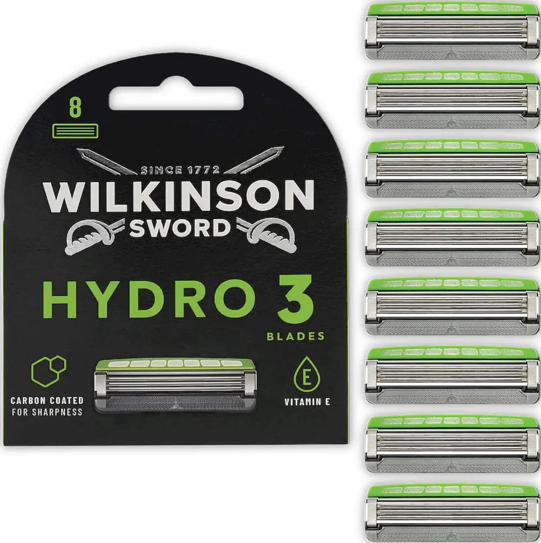 Wilkinson Sword Hydro 3 Scheermesjes - Blauw - 8 Stuks