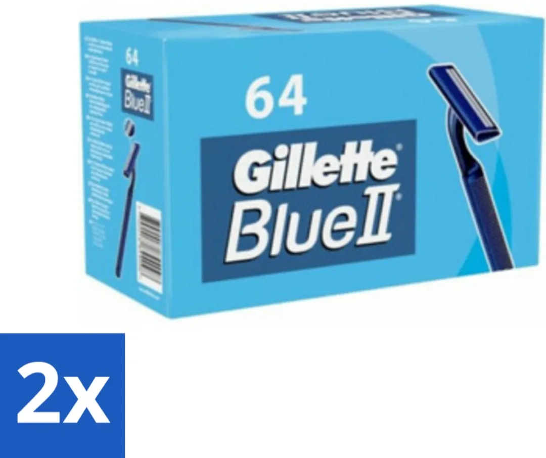 Gillette Blue II Wegwerpscheermesjes 64 Stuks