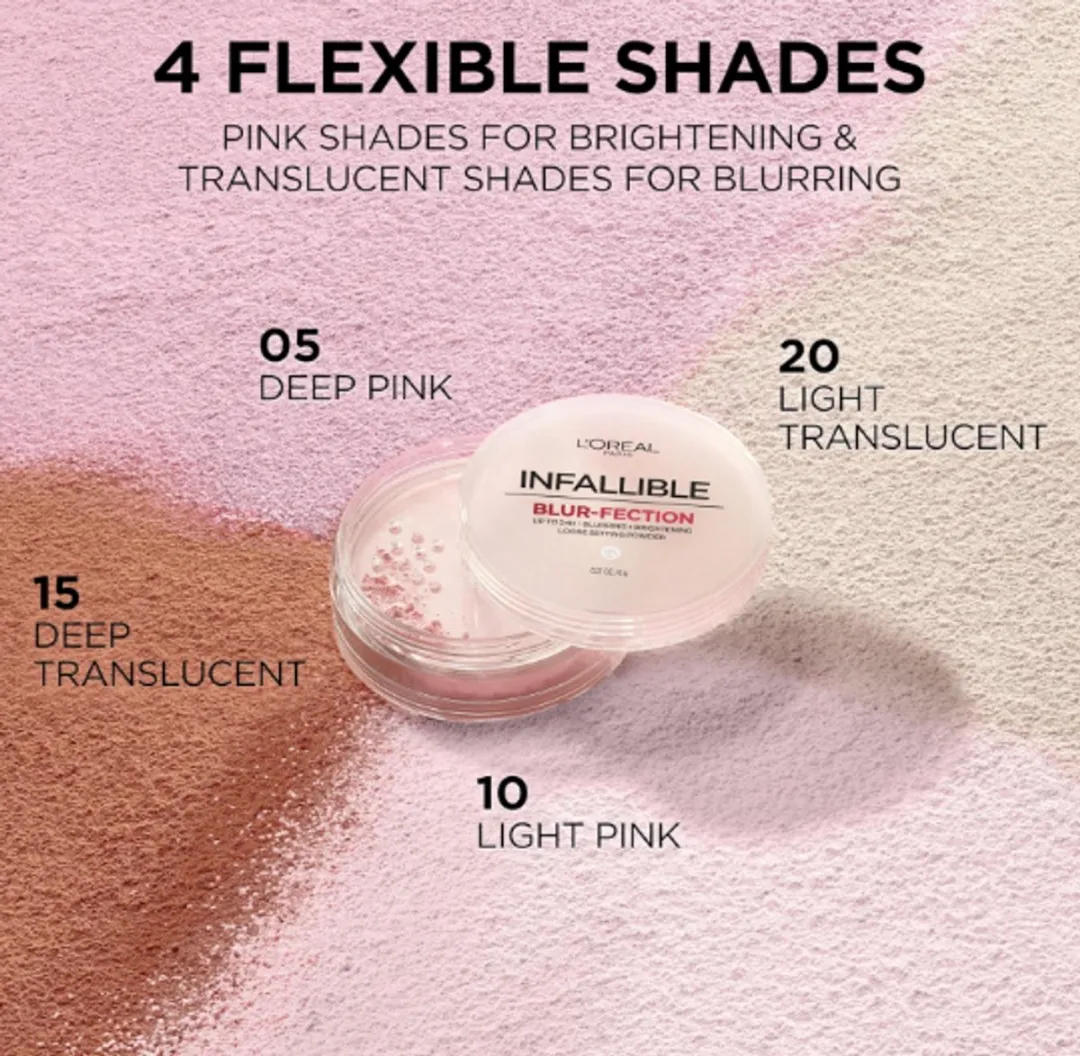 L'Oréal Paris Infallible Blur-fection Poeder 05 Medium Deep Pink - 6g