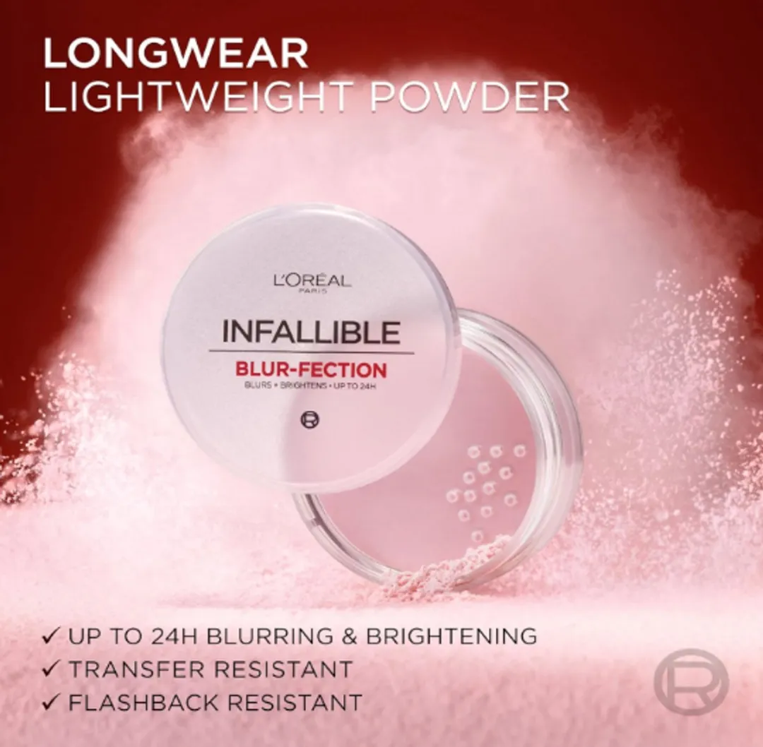 L'Oréal Paris Infallible Blur-fection Poeder 05 Medium Deep Pink - 6g