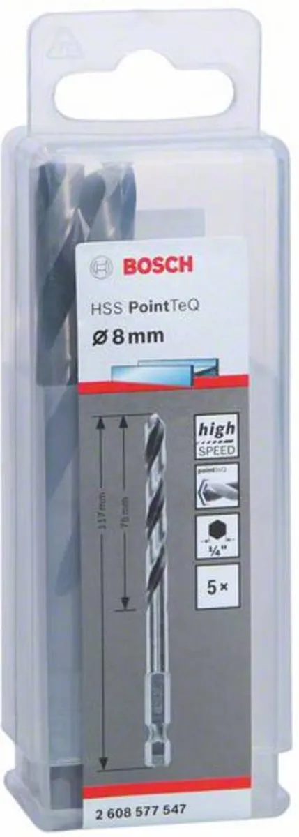 Bosch HSS PointTeQ Zeskantboor 8x75x117mm