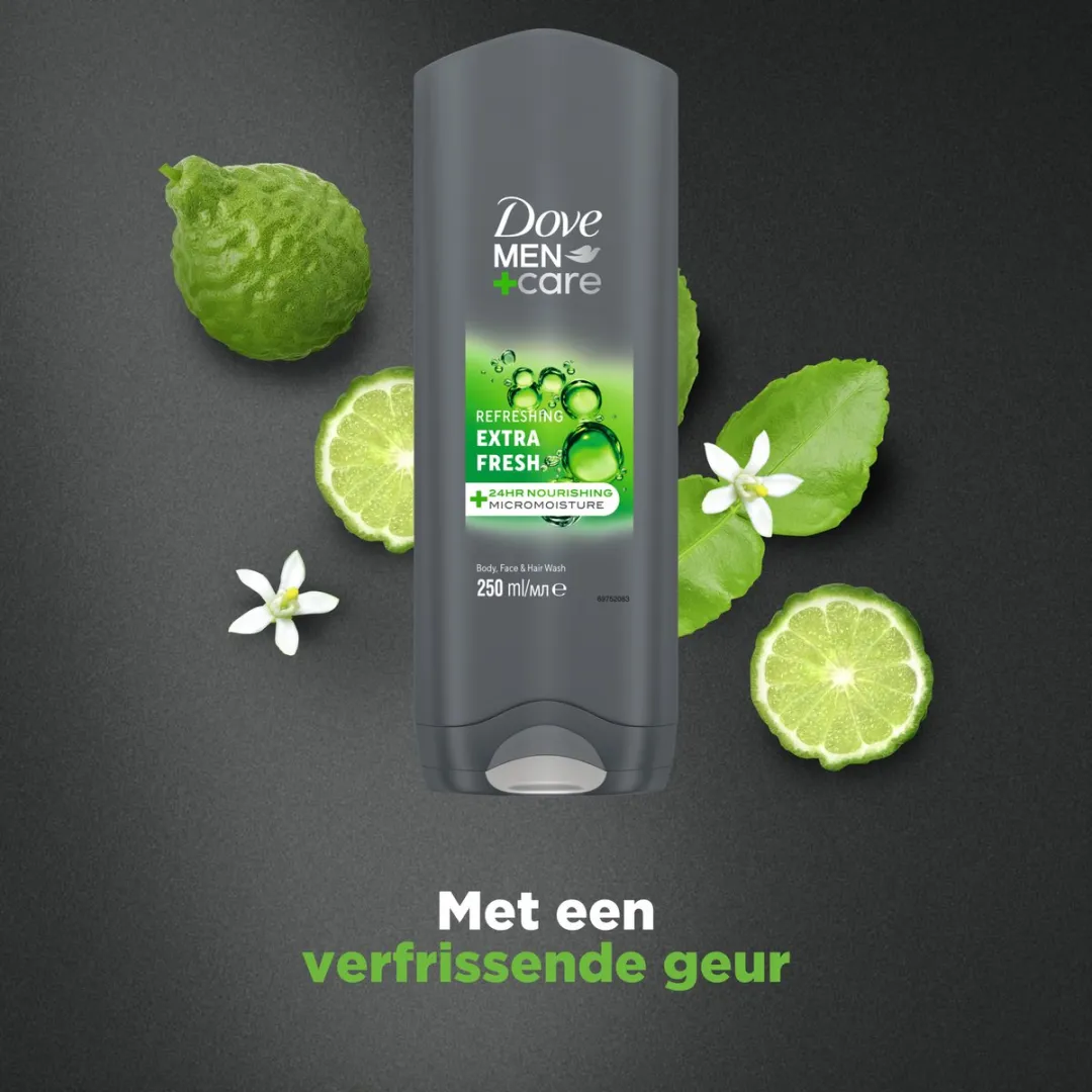 Dove Men+Care 3-in-1 Douchegel Extra Fresh - 6x250ml