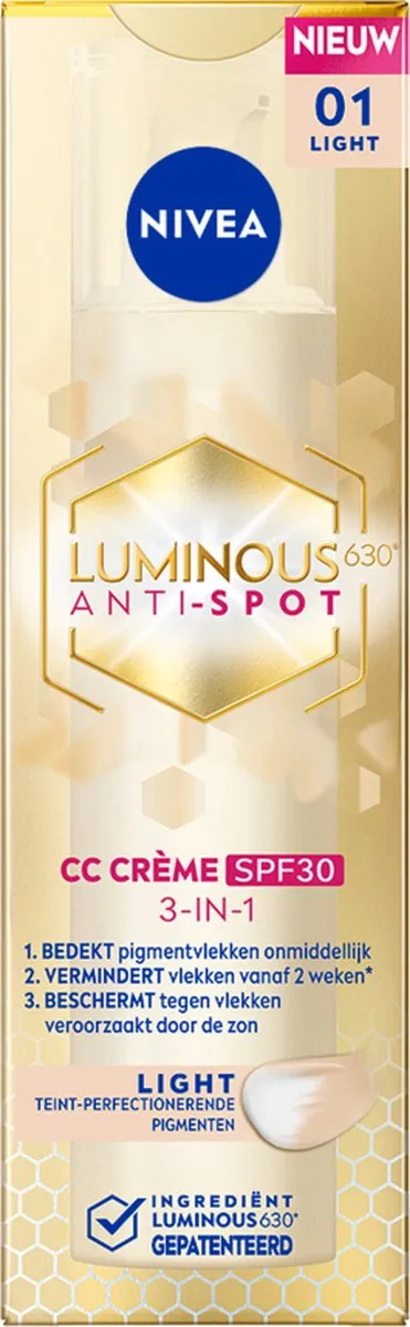 NIVEA Cellular LUMINOUS630 CC Fluid Cream SPF 30 - Light - 40ml