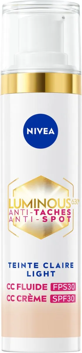 NIVEA Cellular LUMINOUS630 CC Fluid Cream SPF 30 - Light - 40ml