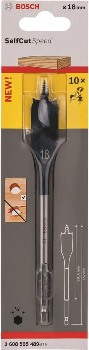Bosch Speedborenset Self Cut Speed 18x152mm