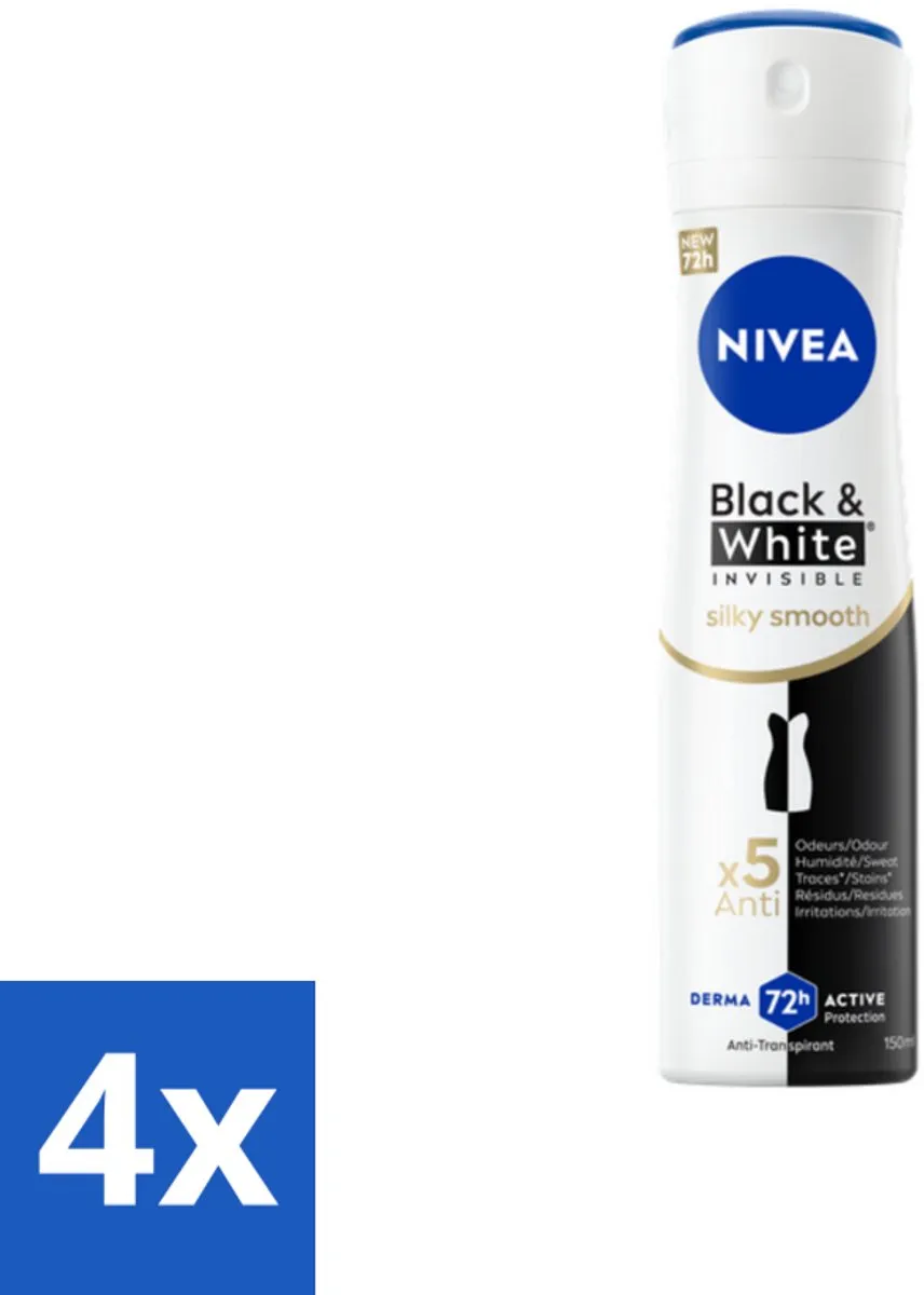 NIVEA Black & White Silky Smooth Deodorant Spray 150ml