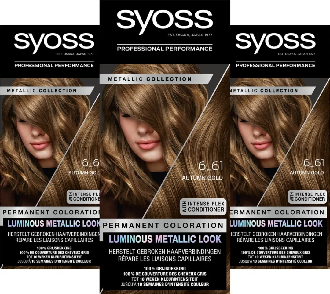 SYOSS Metallics 6-61 Permanent Haarverf Autumn Gold