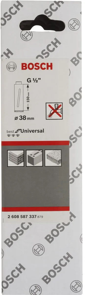Bosch Diamantboorkroon 38mm G 1/2" - Beton