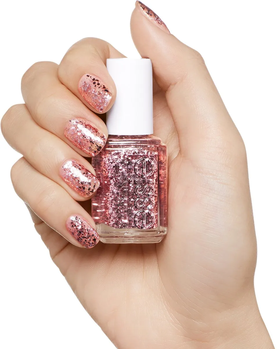 essie 275 A Cut Above Glitter Topcoat 13,5ml - Roze