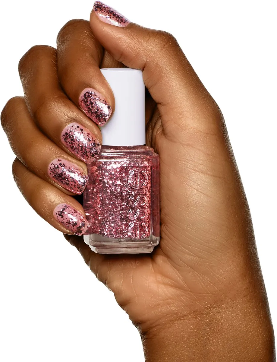essie 275 A Cut Above Glitter Topcoat 13,5ml - Roze