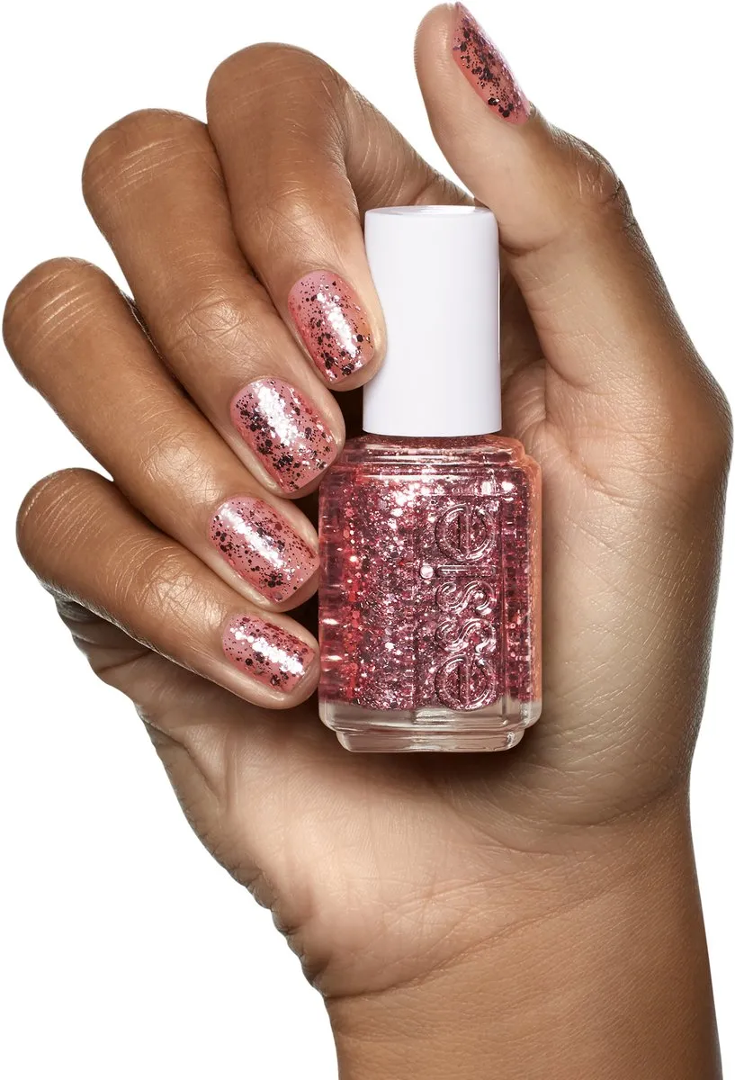 essie 275 A Cut Above Glitter Topcoat 13,5ml - Roze