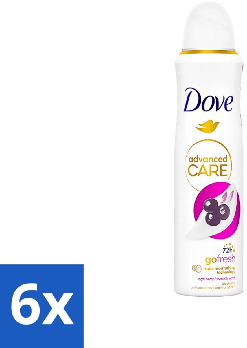 Dove Go Fresh Acai Bes & Waterlelie Deospray 150ml