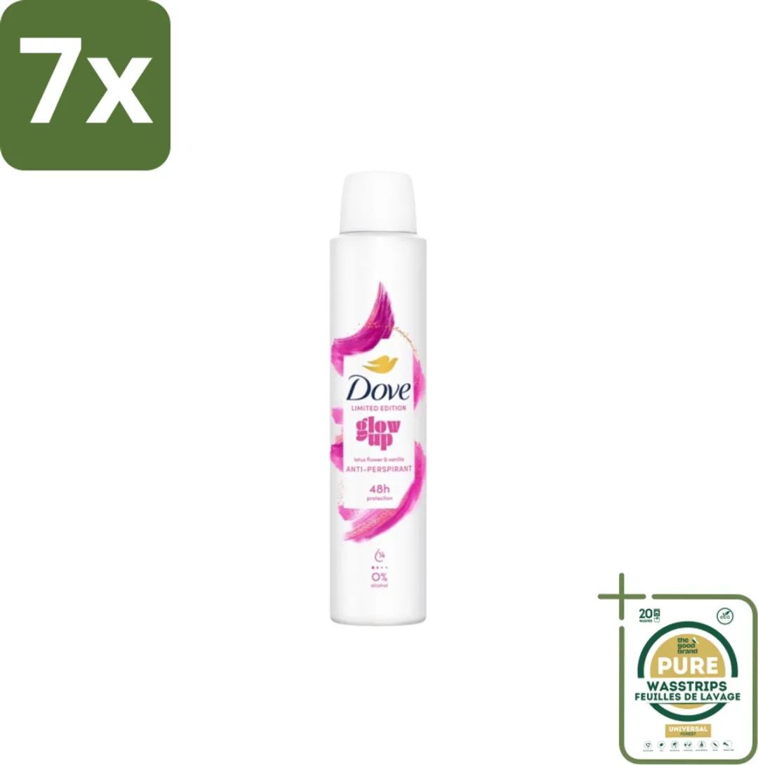 Dove Deodorant Spray Glow Up 200ml - 7 Stuks