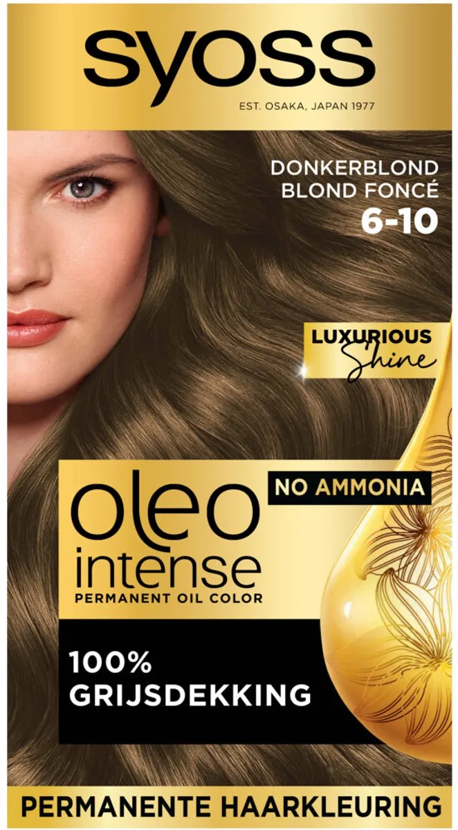 SYOSS Oleo Intense Haarverf 6-10 Donkerblond - 15 Stuks