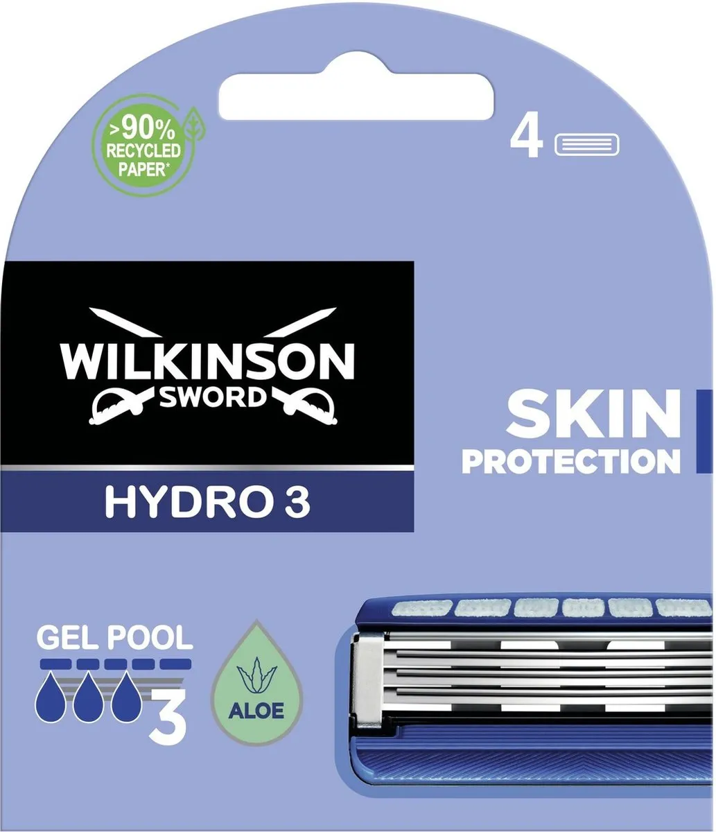 Wilkinson Sword Hydro 3 Navulmesjes Blauw