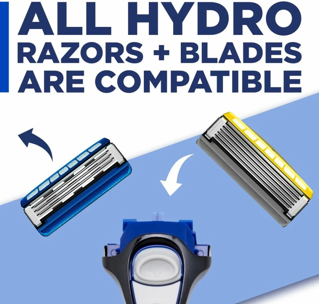Wilkinson Sword Hydro 3 Navulmesjes Blauw - 4 Stuks