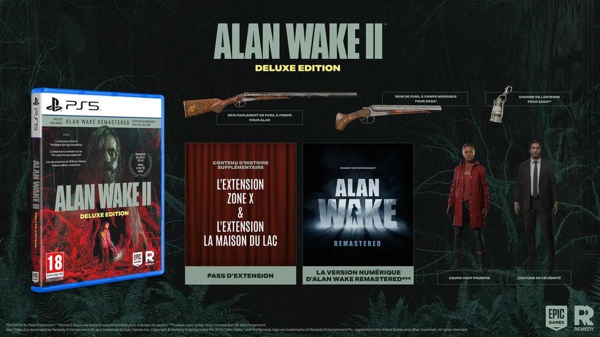 Mindscape Alan Wake 2 Deluxe Edition - PS5 - Nachtbronnen & Lake House Expansies