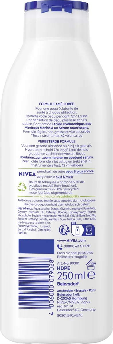 NIVEA Express Bodylotion Hyaluronzuur 400ml