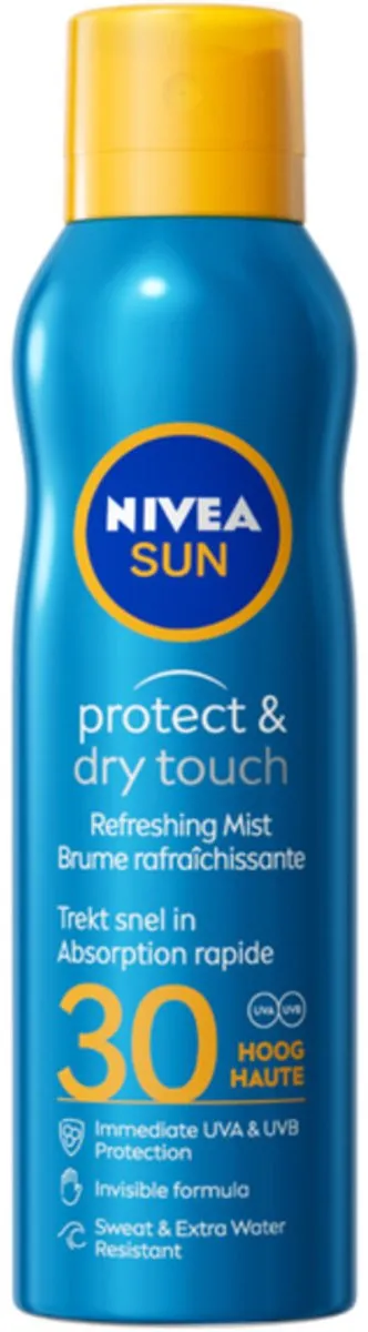 NIVEA Sun Protect & Dry Touch SPF 30 Vernevelende Spray - 3x200ml