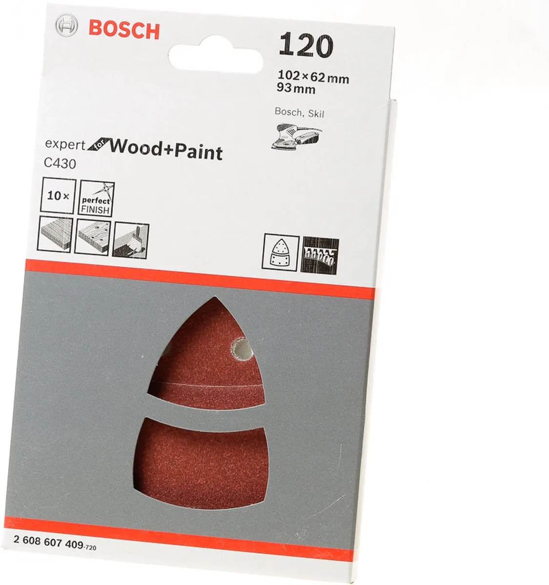 Bosch 10-delige Schuurbladset 120