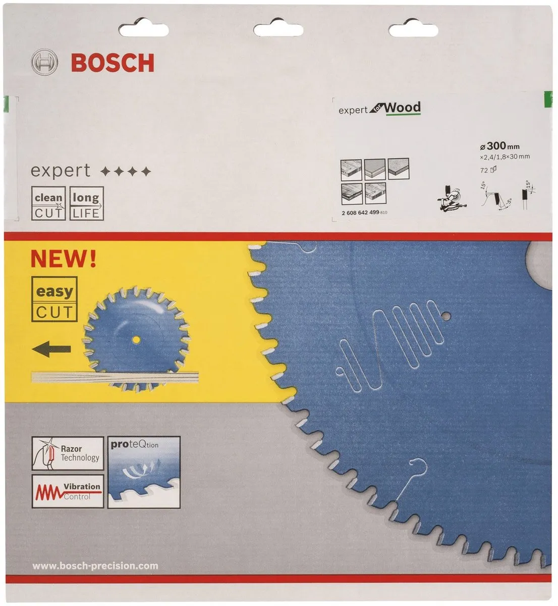 Bosch Professional Expert for Wood Cirkelzaagblad 300mm - 72 Tanden