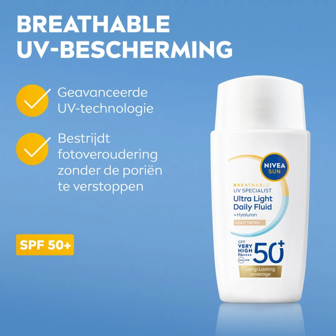 NIVEA SUN UV Face Light Daily Fluid SPF 50+ - 40ml