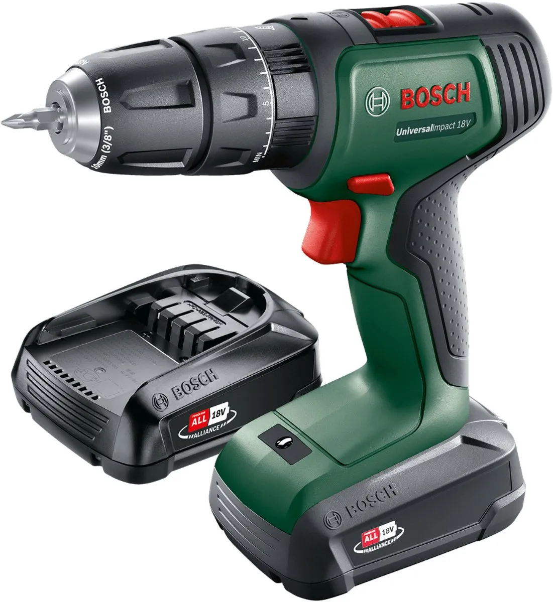 Bosch UniversalImpact 18 Accuboormachine - 2x 18V 1.5Ah