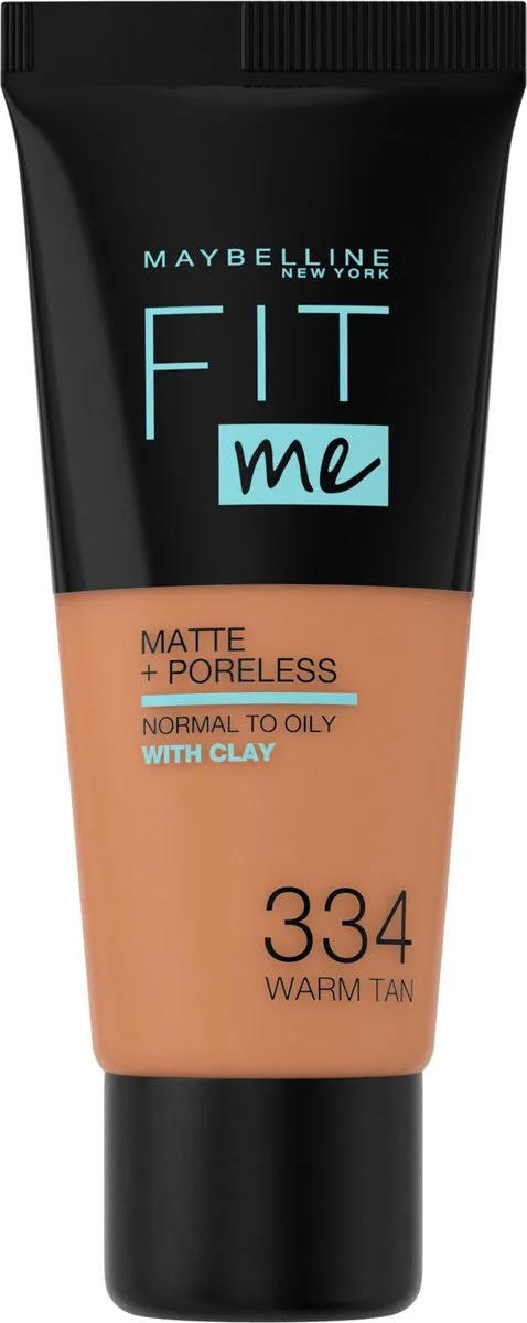 Maybelline Fit Me Matte + Poreless Foundation 334 Warm Tan