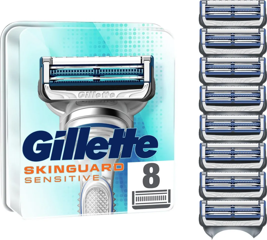 Gillette SkinGuard Sensitive Scheermesjes 8 Stuks