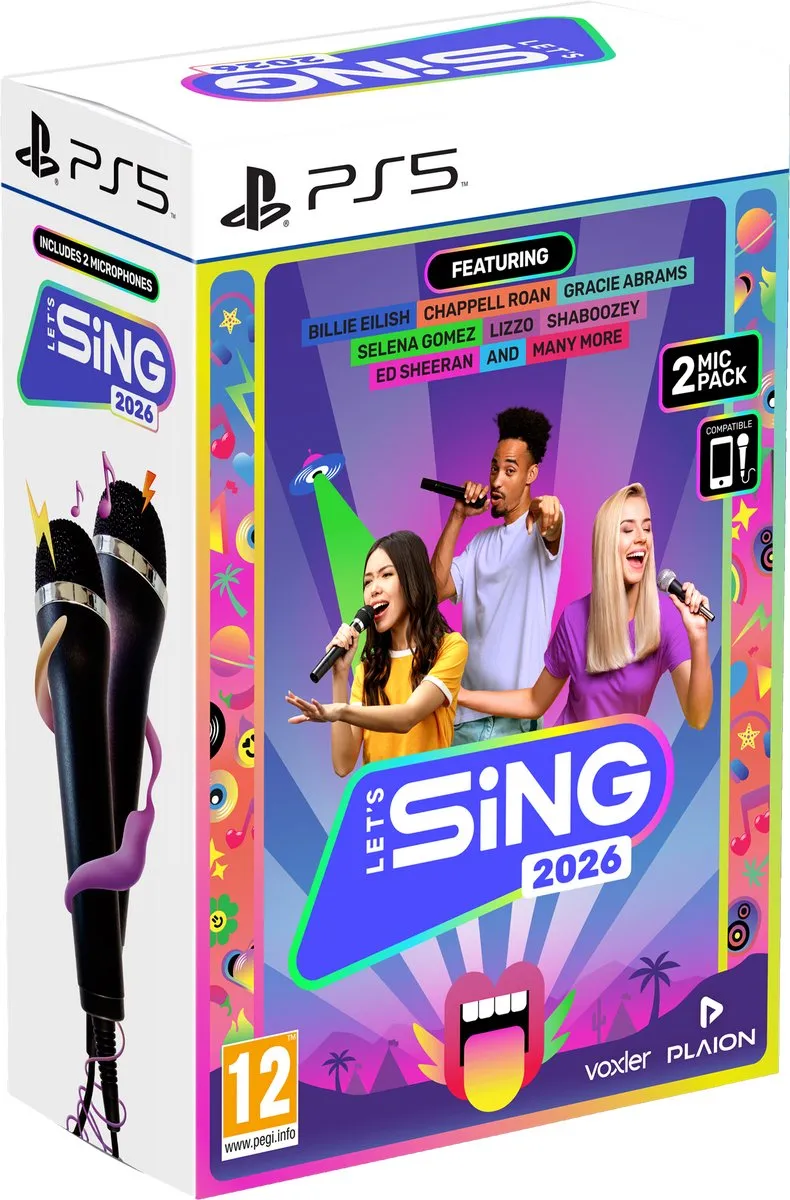Plaion Let's Sing 2026 + 2 Microfoons PS5
