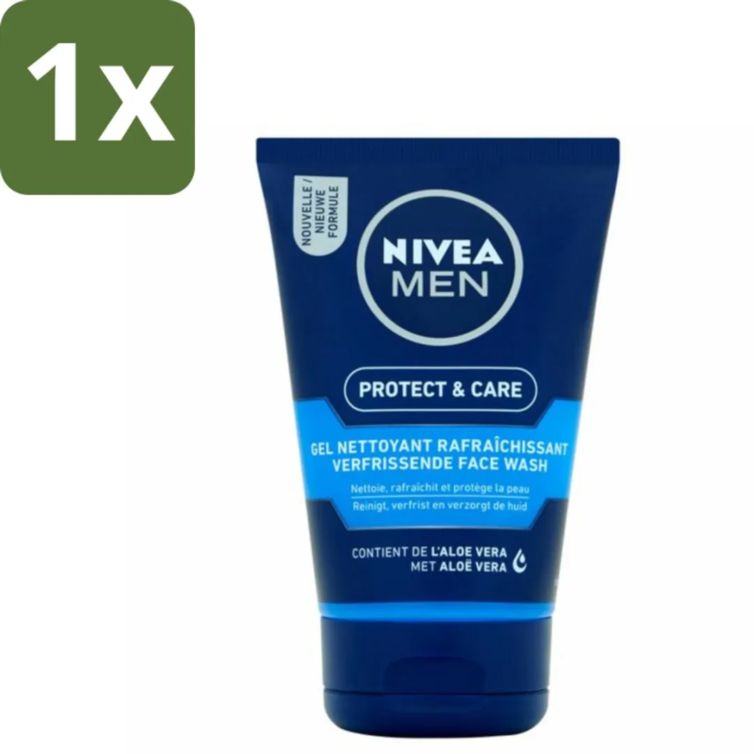 NIVEA MEN Protect & Care Reinigingsgel Gezicht 100ml
