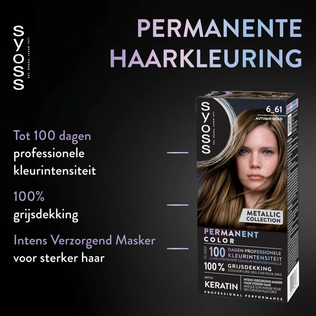 Syoss Permanent Haarkleuring 6-61 Autumn Gold - 115ml