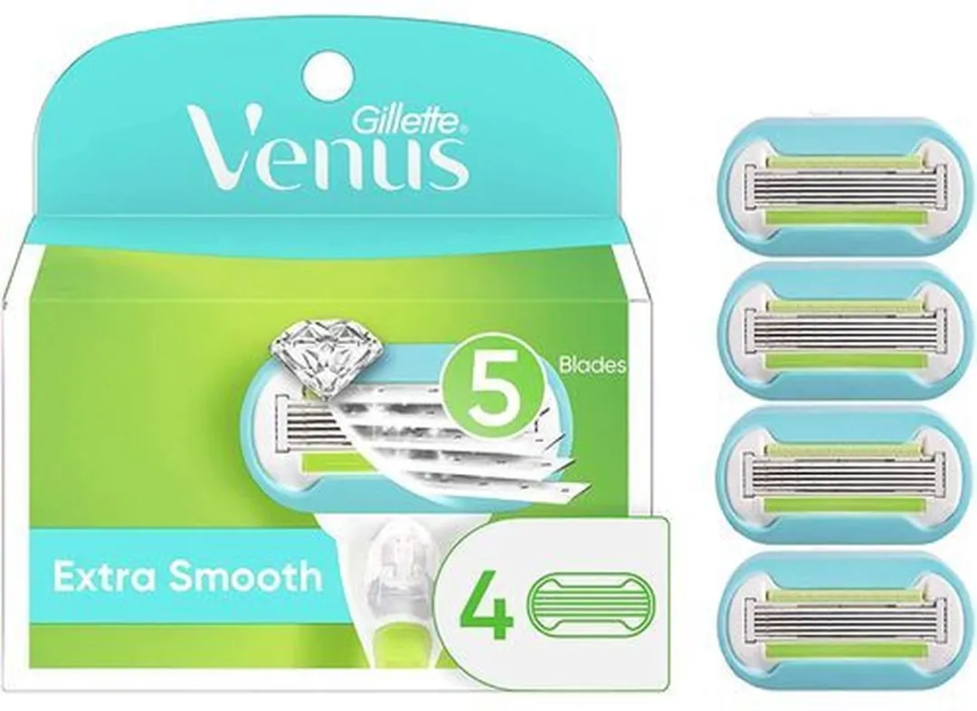 Gillette Venus Extra Smooth Scheermesjes 5-delig - 4 Stuks - Groen