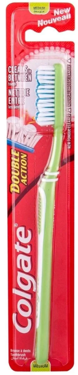 Colgate Double Action Medium Tandenborstel - Meerkleurig