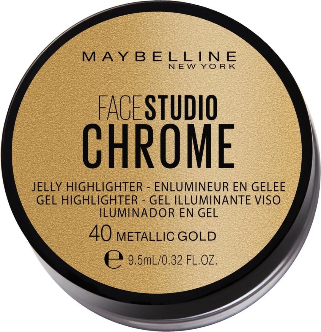 Maybelline Facestudio Chrome Jelly Highlighter 40 Metallic Gold