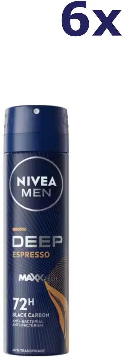 NIVEA Men Deospray Deep Black Carbon Espresso 150ml