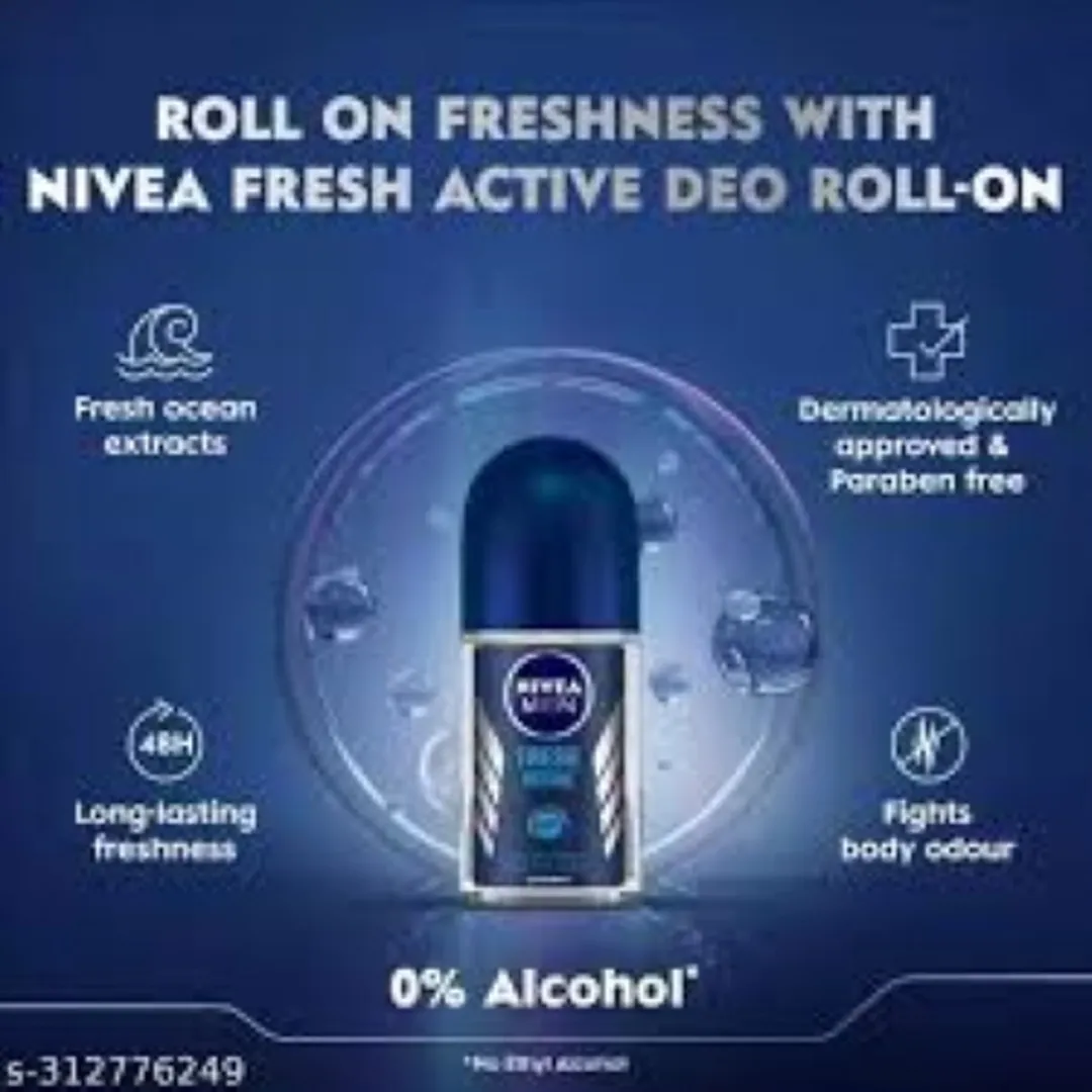 NIVEA MEN Deo Roller Dry Fresh 200ml - 4 Stuks